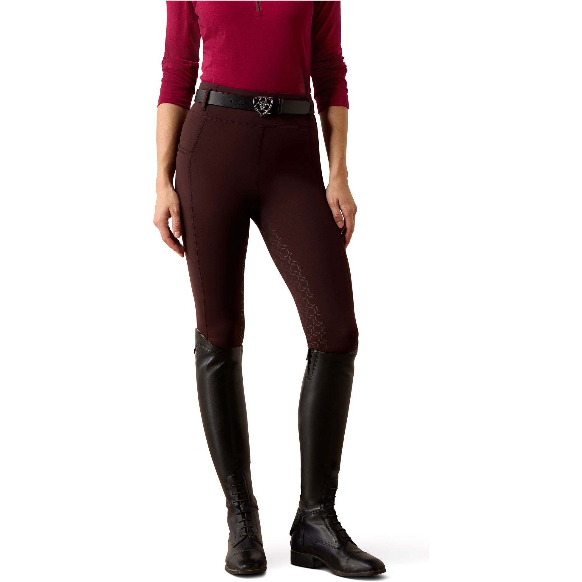 2026 Ariat Womens Venture 2.0 Thermal Full Seat Tight 10079212 - Chocolate Plum